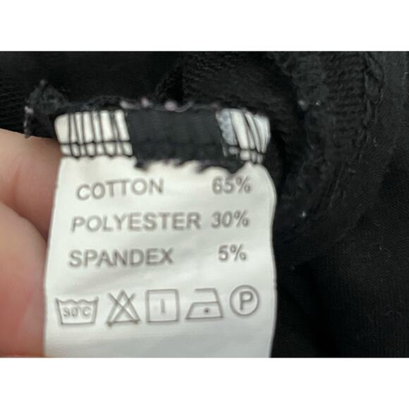 Goth Black Cropped Lace Up Hoodie XS-Small Punk Grunge Whimsigoth Skater Witchy - Picture 7 of 7